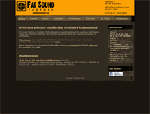 Tablet Screenshot of fatsoundfactory.com